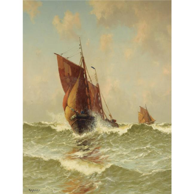 ”Botter-op-zee” ”schilderij